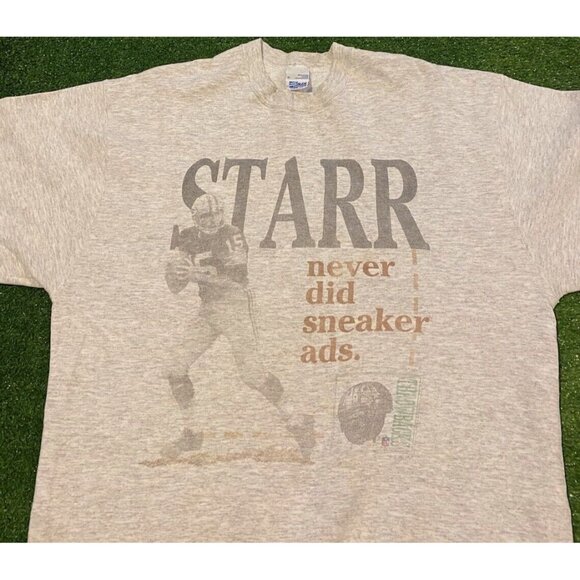 Vintage Green Bay Packers sweatshirt extra large Bart Starr gray 90s mens adult - Picture 4 of 14